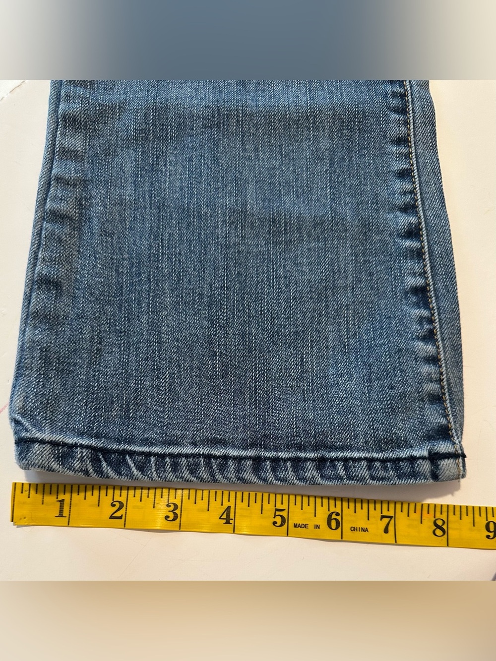 American Eagle Bootcut Jeans Low Rise Women 4 Blue Stretch Distressed Destructed - Picture 16 of 16